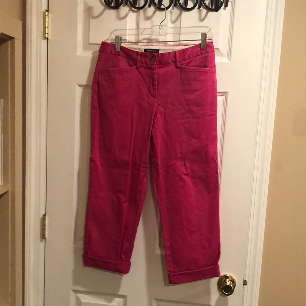 Lands End hot pink crops in size 4.